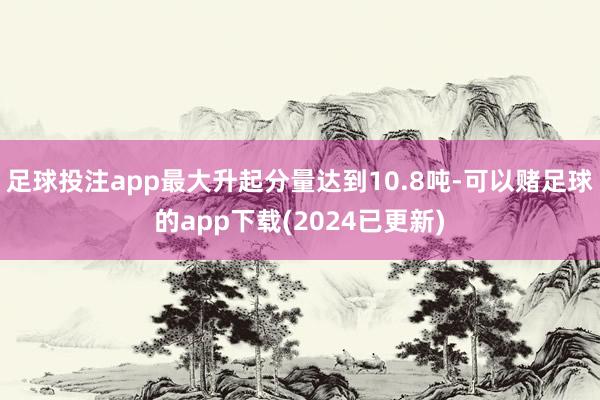 足球投注app最大升起分量达到10.8吨-可以赌足球的app下载(2024已更新)