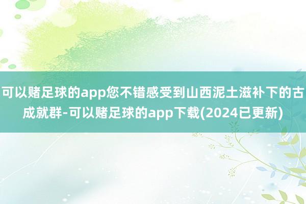 可以赌足球的app您不错感受到山西泥土滋补下的古成就群-可以赌足球的app下载(2024已更新)