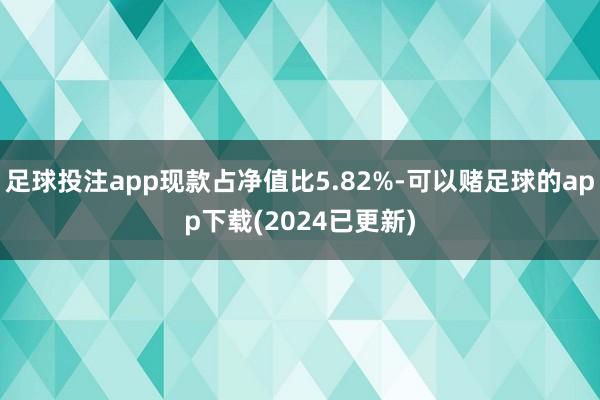 足球投注app现款占净值比5.82%-可以赌足球的app下载(2024已更新)