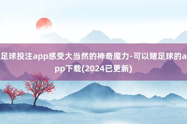 足球投注app感受大当然的神奇魔力-可以赌足球的app下载(2024已更新)