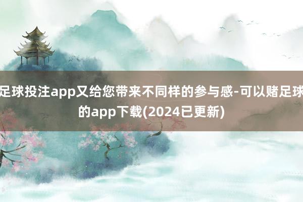 足球投注app又给您带来不同样的参与感-可以赌足球的app下载(2024已更新)