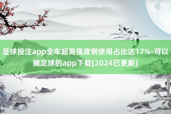 足球投注app全车超高强度钢使用占比达17%-可以赌足球的app下载(2024已更新)