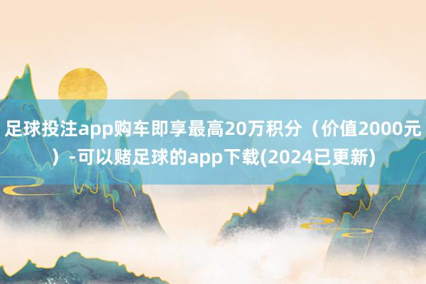 足球投注app购车即享最高20万积分（价值2000元）-可以赌足球的app下载(2024已更新)