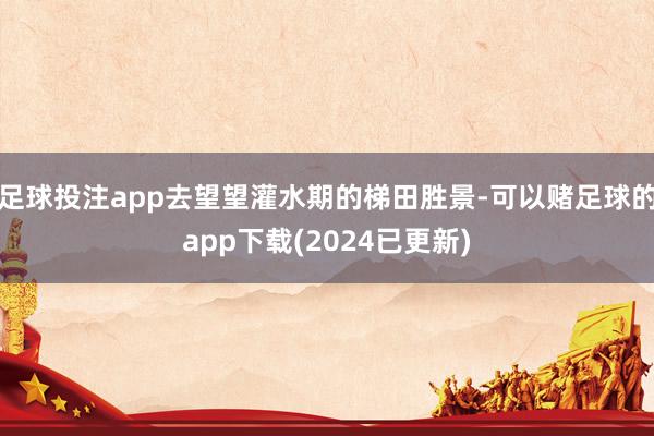 足球投注app去望望灌水期的梯田胜景-可以赌足球的app下载(2024已更新)