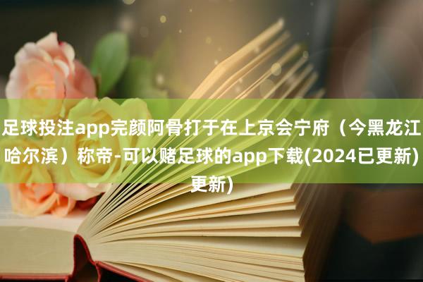 足球投注app完颜阿骨打于在上京会宁府（今黑龙江哈尔滨）称帝-可以赌足球的app下载(2024已更新)