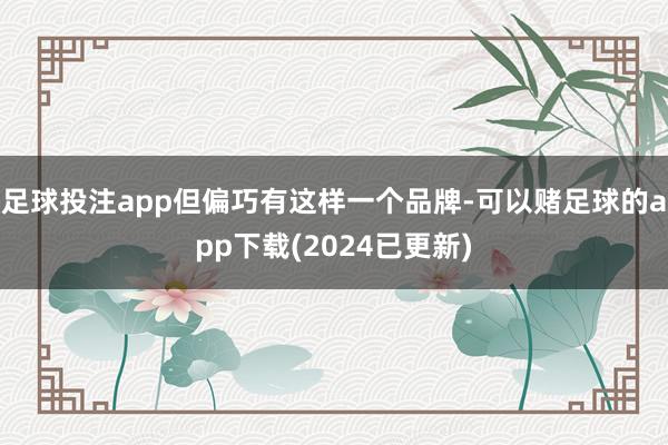 足球投注app但偏巧有这样一个品牌-可以赌足球的app下载(2024已更新)